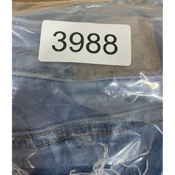 American Eagle Jeans Women's 0 Blue Super Hi-Rise Flare Distressed Stretch - Picture 13 of 13